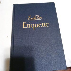Emily Post's 10thed 1955 "EtiquetteThe Blue Book of Social Usage " hardback book